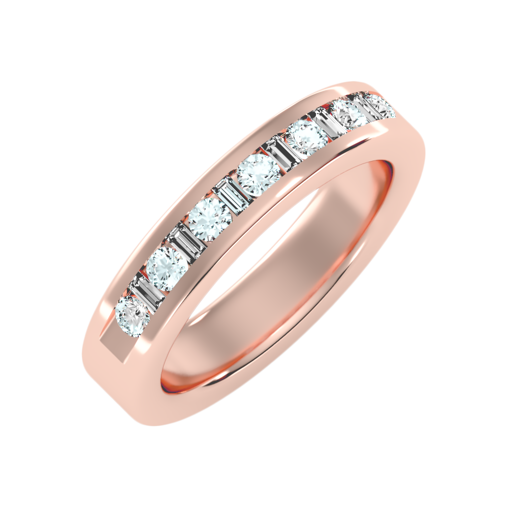 Frangtic Half Eternity Band-Color_Rose-Gold