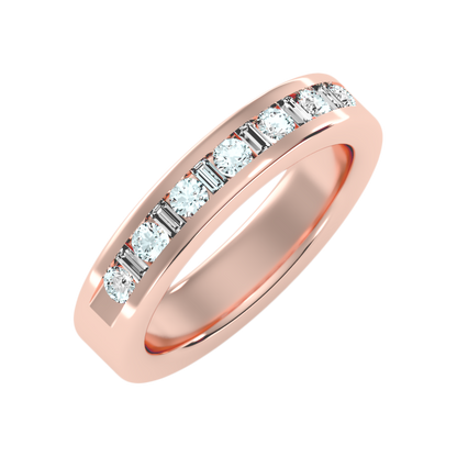 Frangtic Half Eternity Band-Color_Rose-Gold