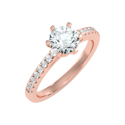 Light Solitaire Ring-Color_Rose-Gold