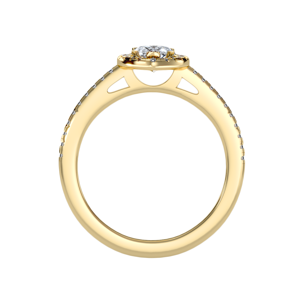 Bonita Pear Shaped Halo Ring