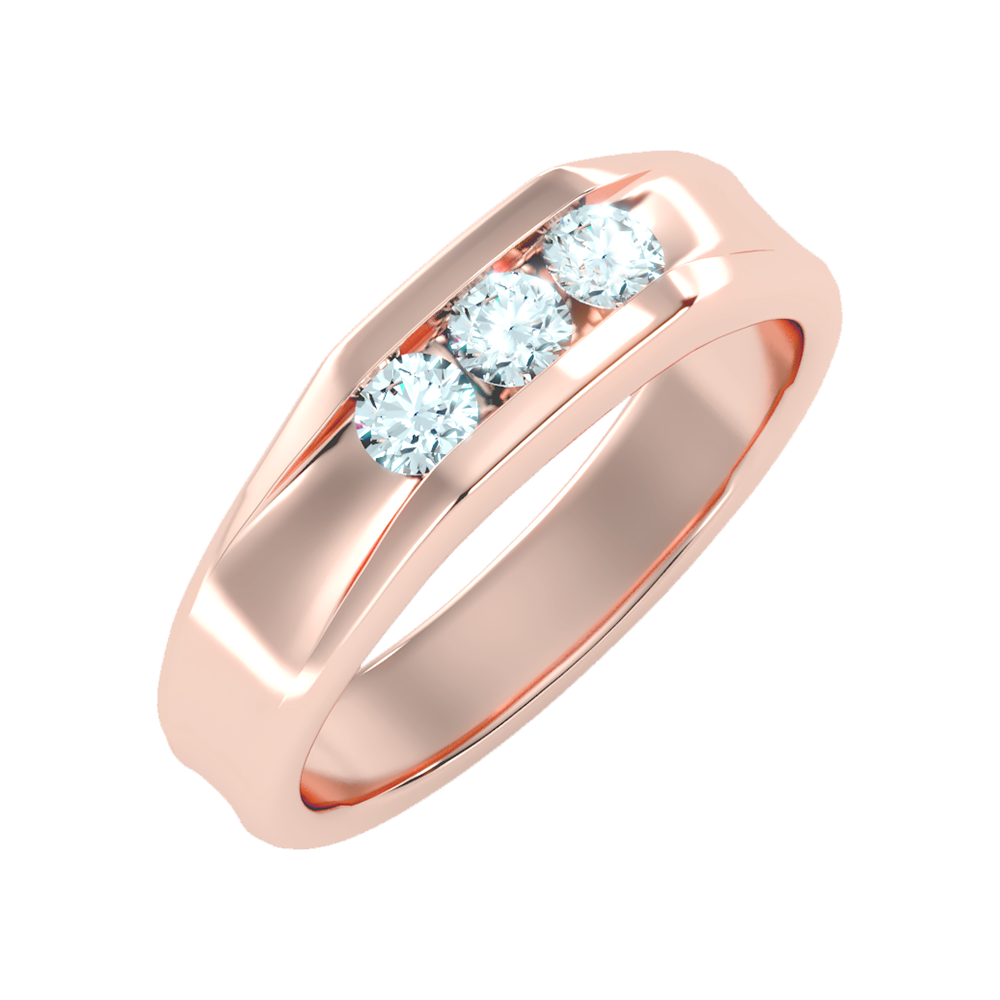 Angelic Men's Broad Band Ring-Color_Rose-Gold