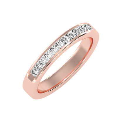 Qwen Half Eternity Band-Color_Rose-Gold