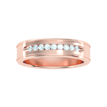 Lusterous Men's Broad Band Ring