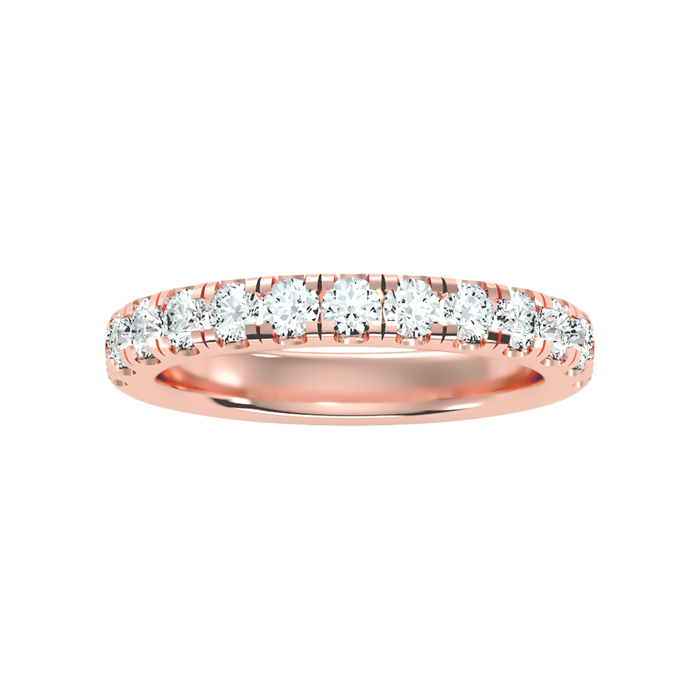 Effervescent Half Eternity Wedding Band