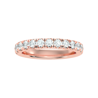 Effervescent Half Eternity Wedding Band