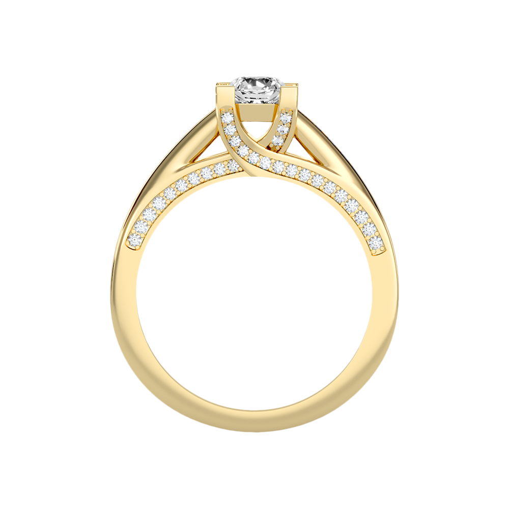 Off Beat Solitaire Ring