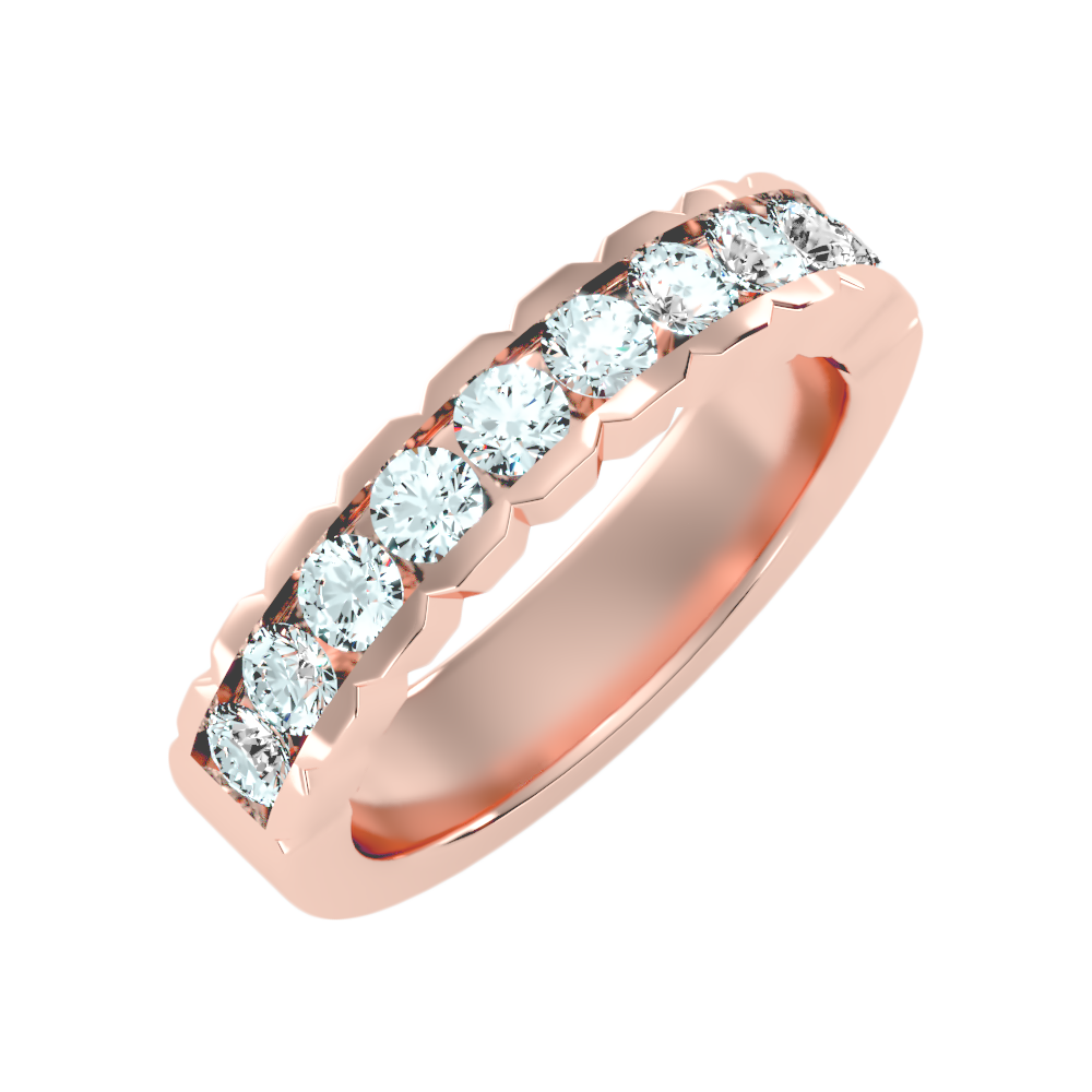 Strand Half Eternity Band-Color_Rose-Gold