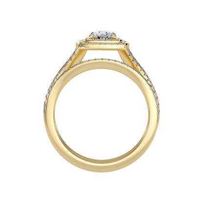Light Bridal Ring Set