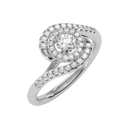Pleasing Halo Ring