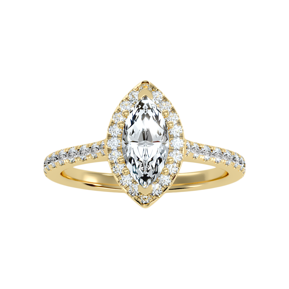 Phenomenal Marquise Shaped Diamond Ring