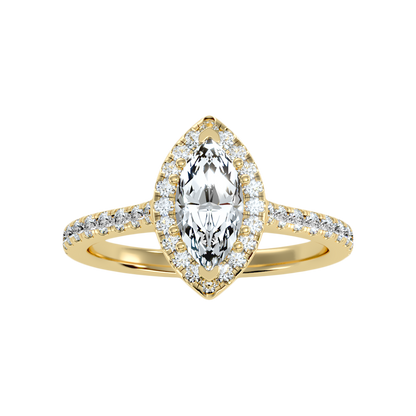Phenomenal Marquise Shaped Diamond Ring