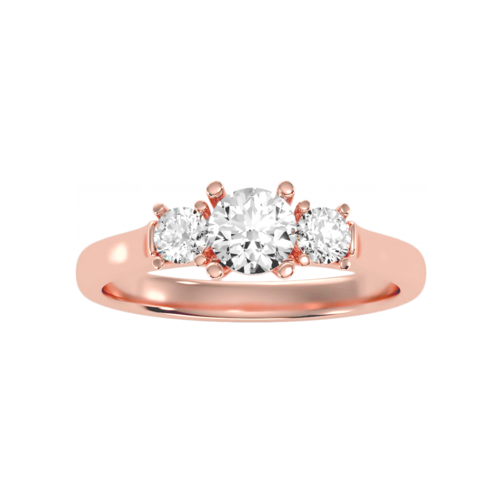 The Elegant Three Stone Ring