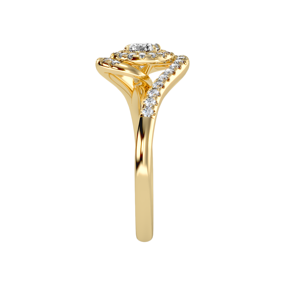 Pleasing Halo Ring