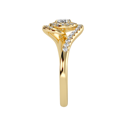 Pleasing Halo Ring