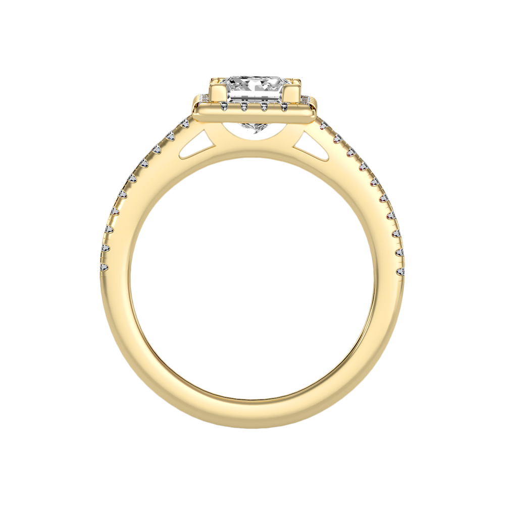 Ornamated Solitaire Ring