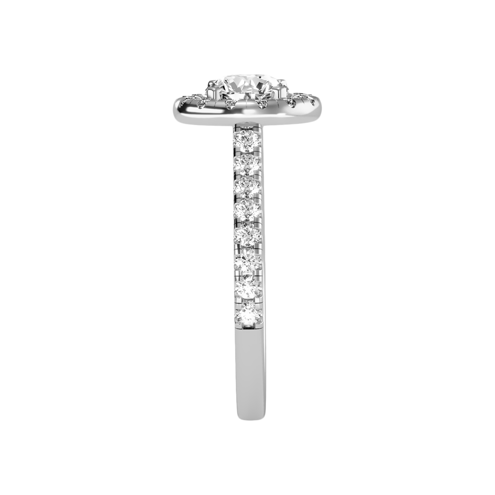 Fiminiace Classic Halo Diamond Engagement Ring