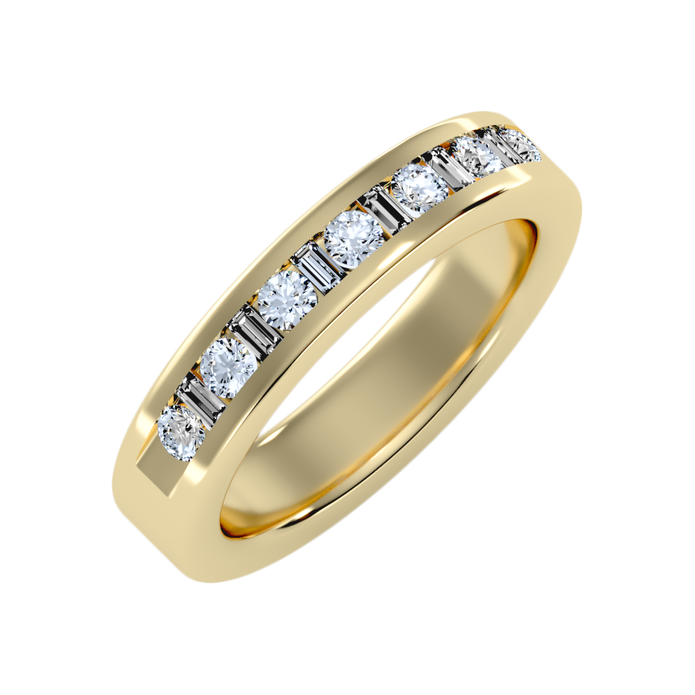 Frangtic Half Eternity Band-Color_Yellow-Gold