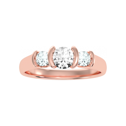 The Stylish Three Stone Ring