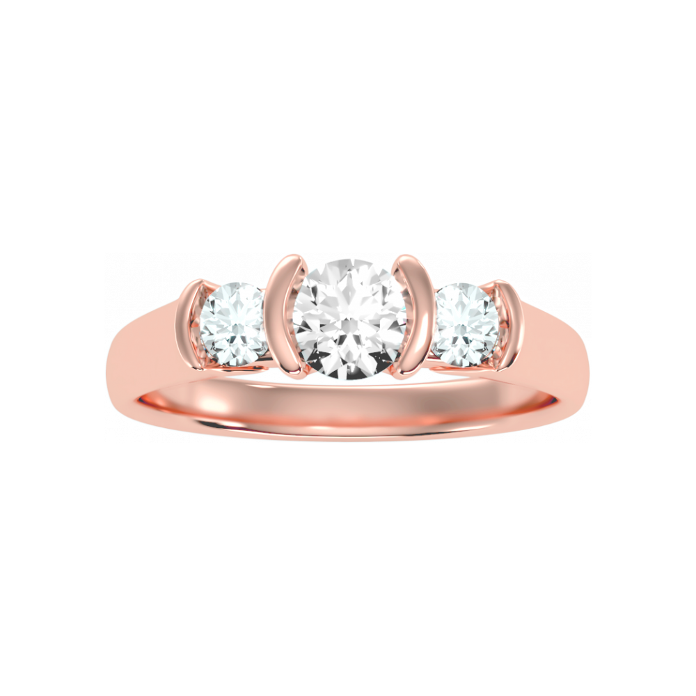The Stylish Three Stone Ring