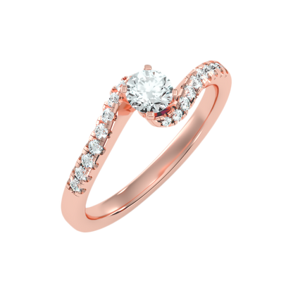 Appealing Solitaire Ring-Color_Rose-Gold