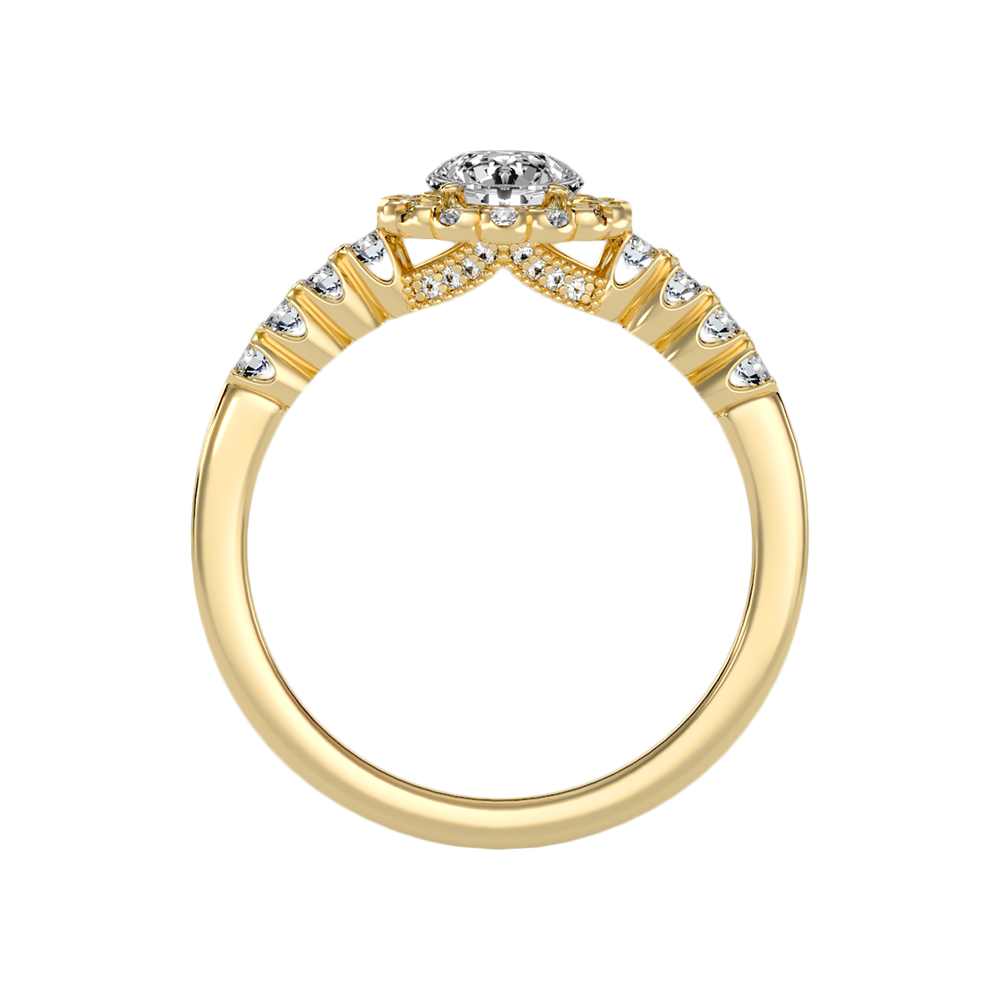 Kallos Classic Halo Diamond Engagement Ring