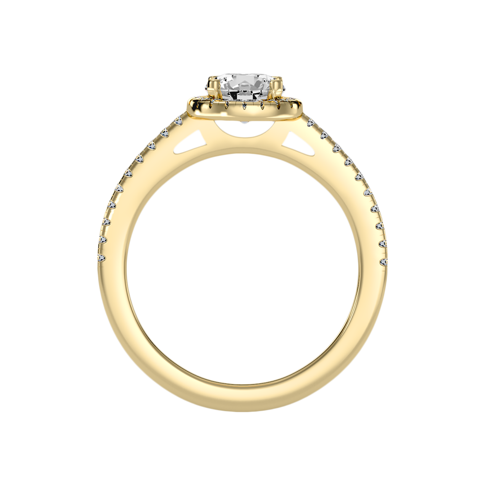 Jene Classic Halo Diamond Engagement Ring