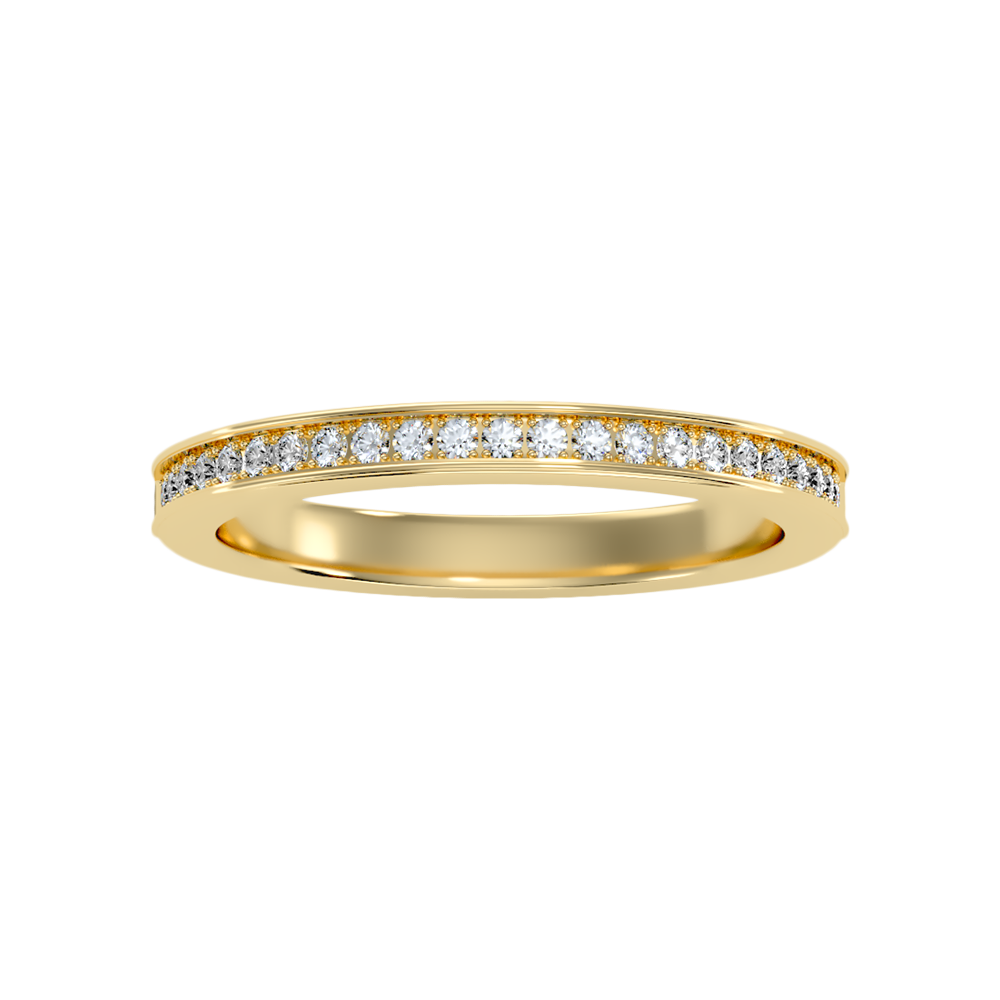 Elegant Half Eternity Wedding Band