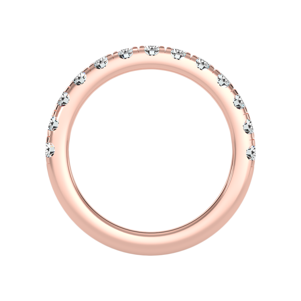 Effervescent Half Eternity Wedding Band