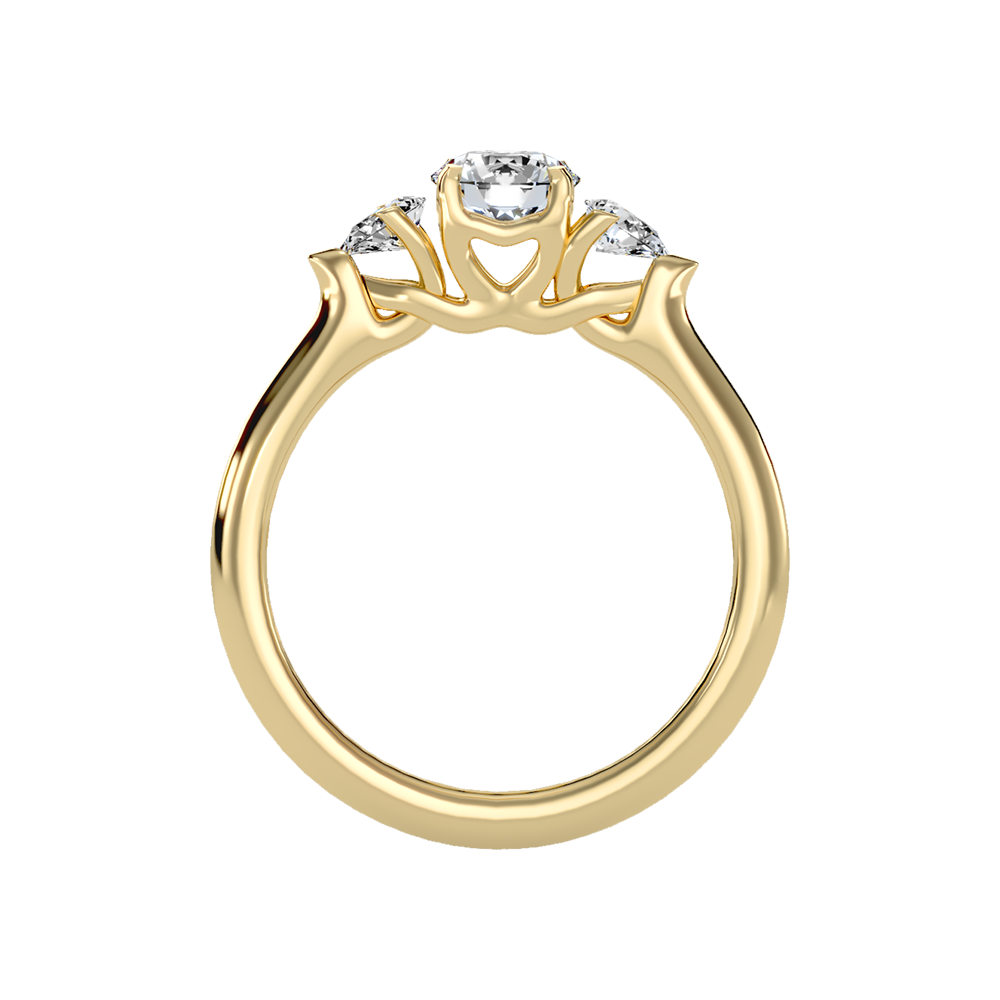 Effer Three Stone Diamond Engagement Ring