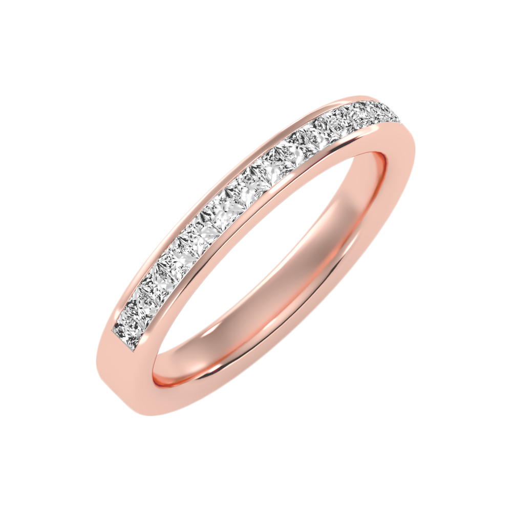 Plentiful Half Eternity Wedding Band-Color_Rose-Gold