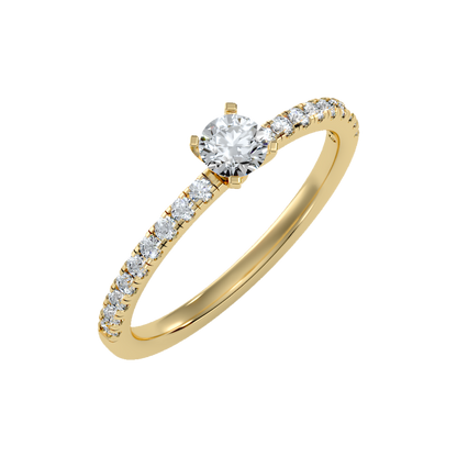 Sparkle Solitaire Ring-Color_Yellow-Gold