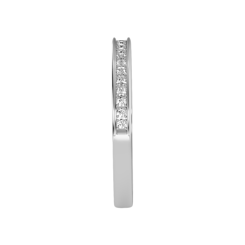 Elegant Half Eternity Wedding Band