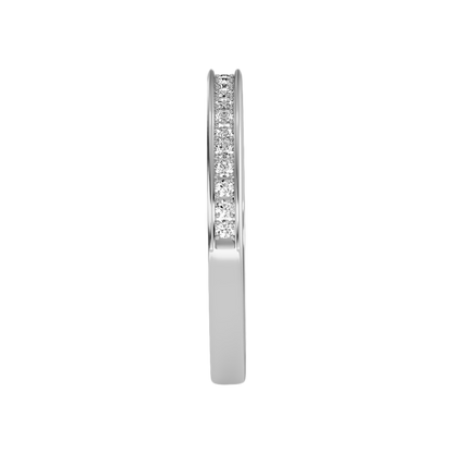 Elegant Half Eternity Wedding Band
