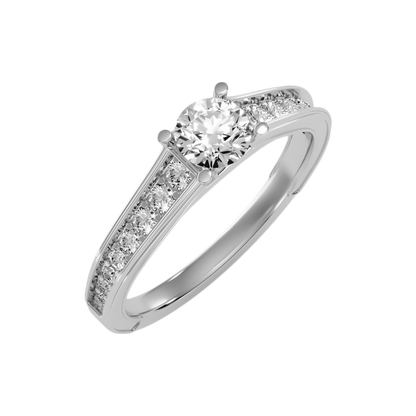 Rica Solitaire Ring-Color_White-Gold