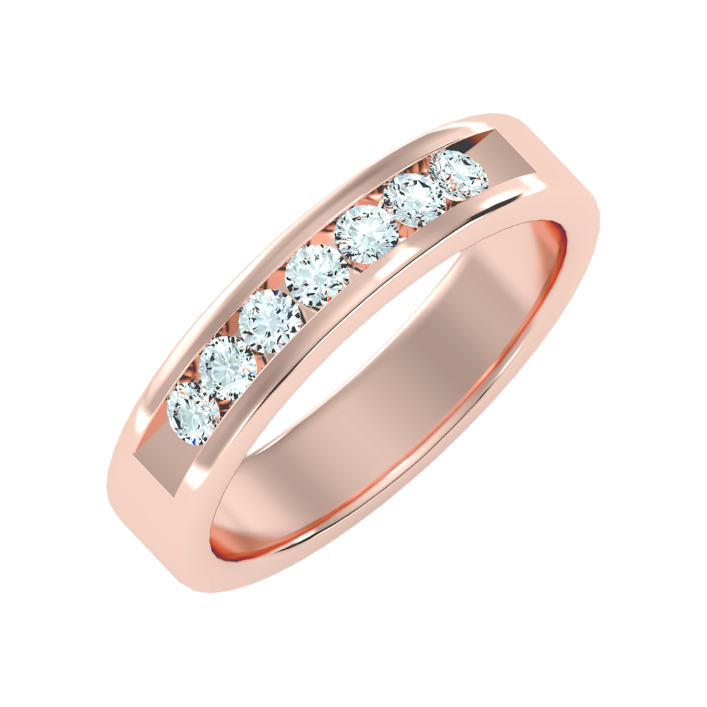 Graceful Broad Band Ring-Color_Rose-Gold