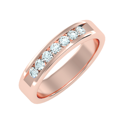 Graceful Broad Band Ring-Color_Rose-Gold