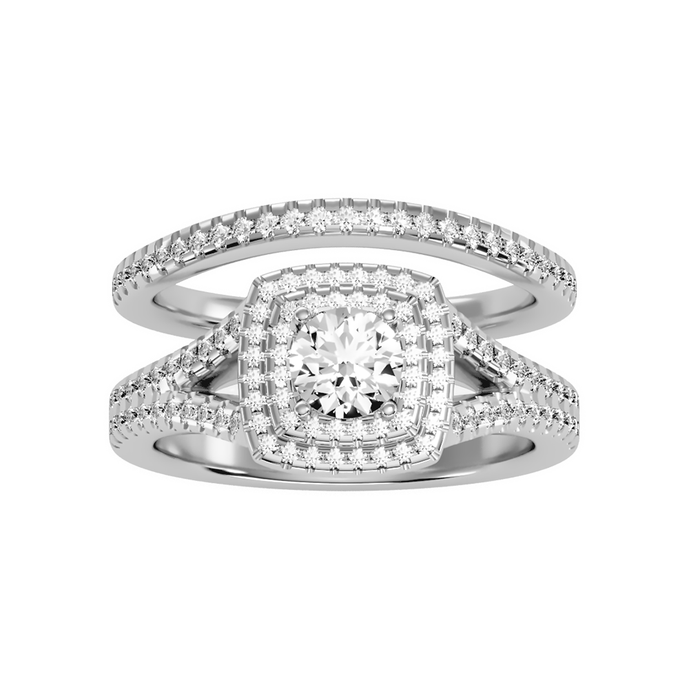 Light Bridal Ring Set