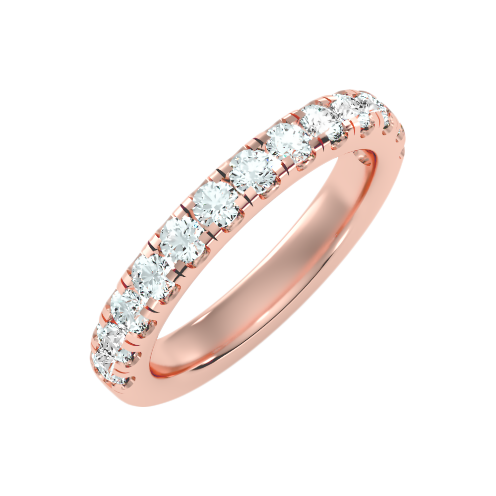 Effervescent Half Eternity Wedding Band-Color_Rose-Gold