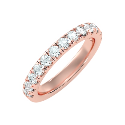 Effervescent Half Eternity Wedding Band-Color_Rose-Gold
