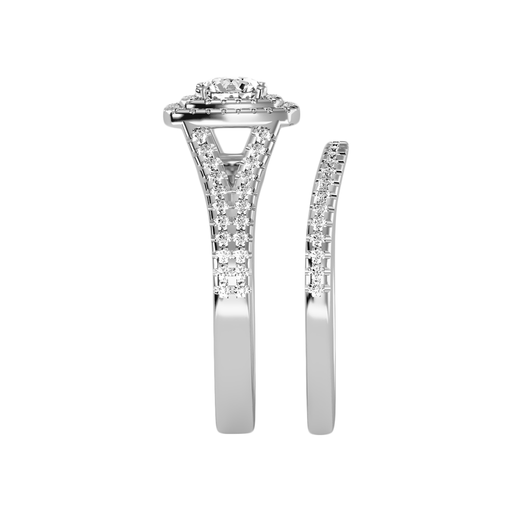 Light Bridal Ring Set