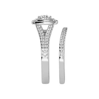 Light Bridal Ring Set
