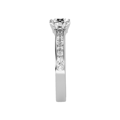 Flower Solitaire Ring