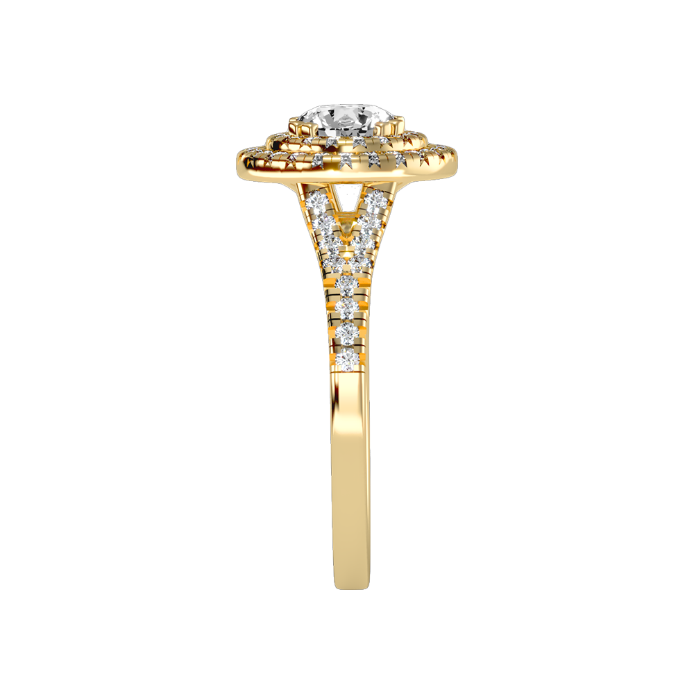 Doiet Classic Halo Diamond Engagement Ring
