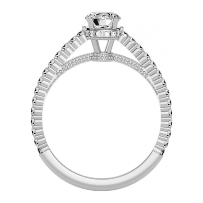 The Gracious Solitaire Ring-Color_White-Gold