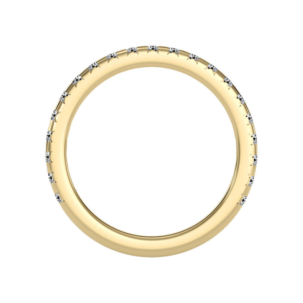 Lively Half Eternity Wedding Band