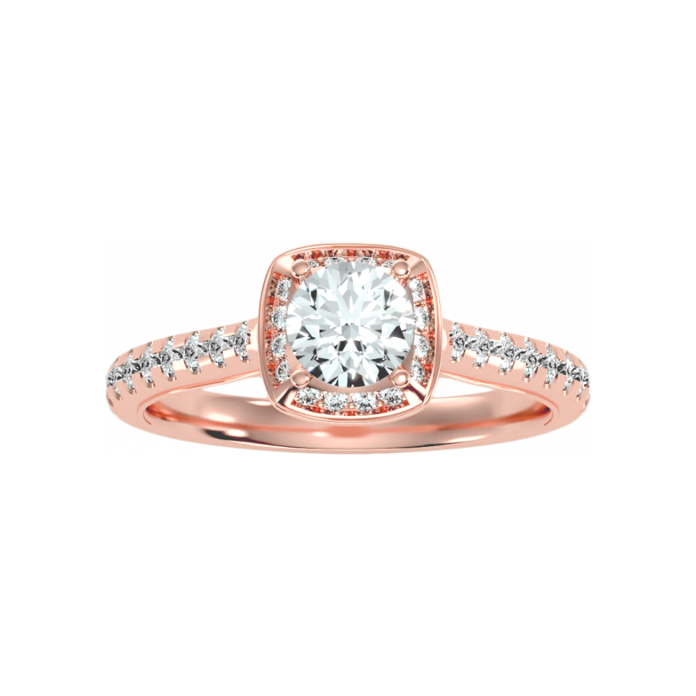 The Dazzling Halo Ring