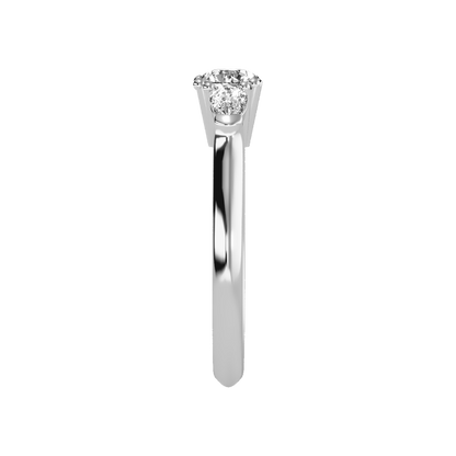 Efflorescence Solitaire Ring