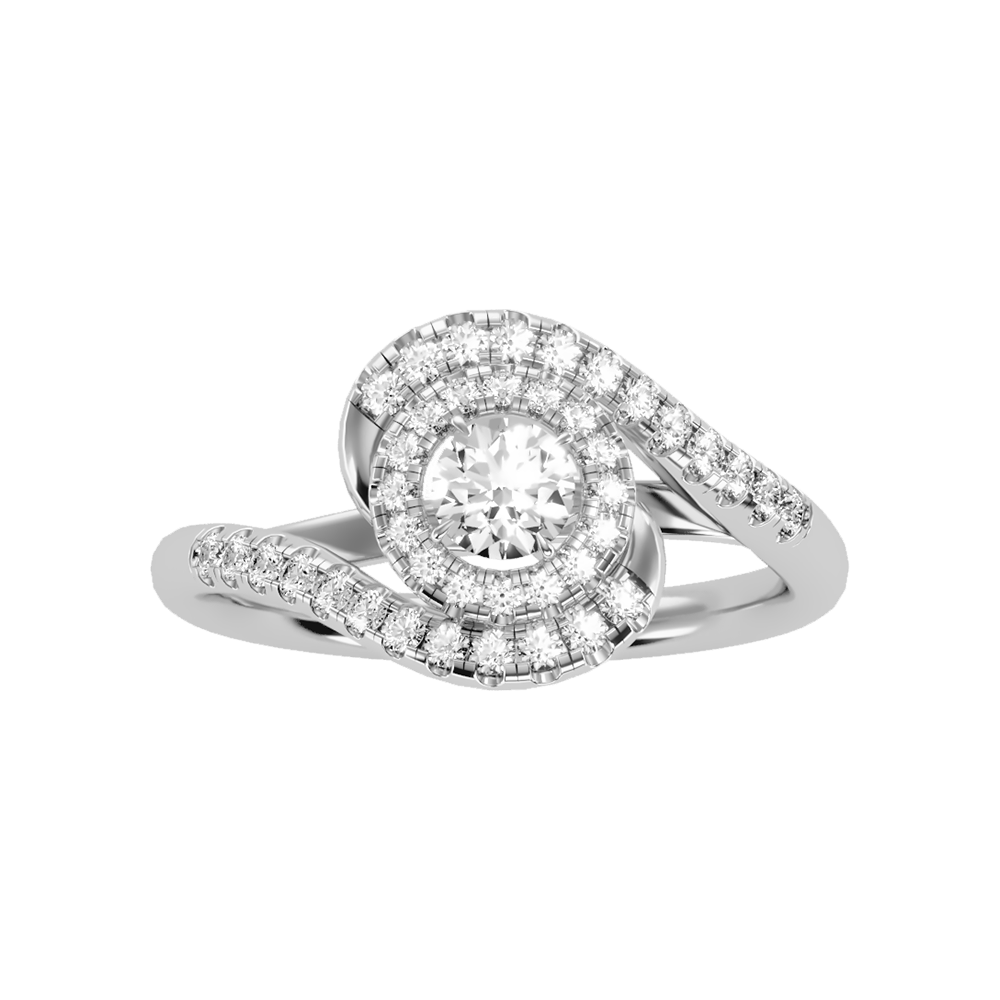 Pleasing Halo Ring
