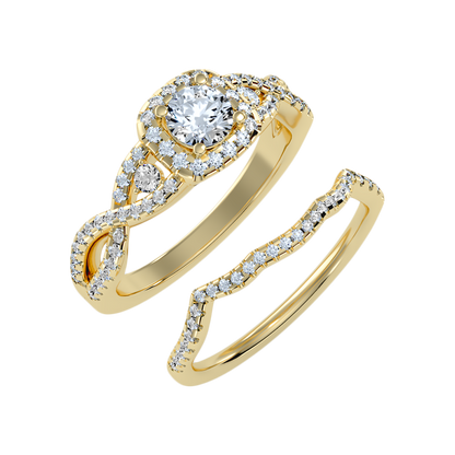 Seqqen Bridal Ring Set-Color_Yellow-Gold