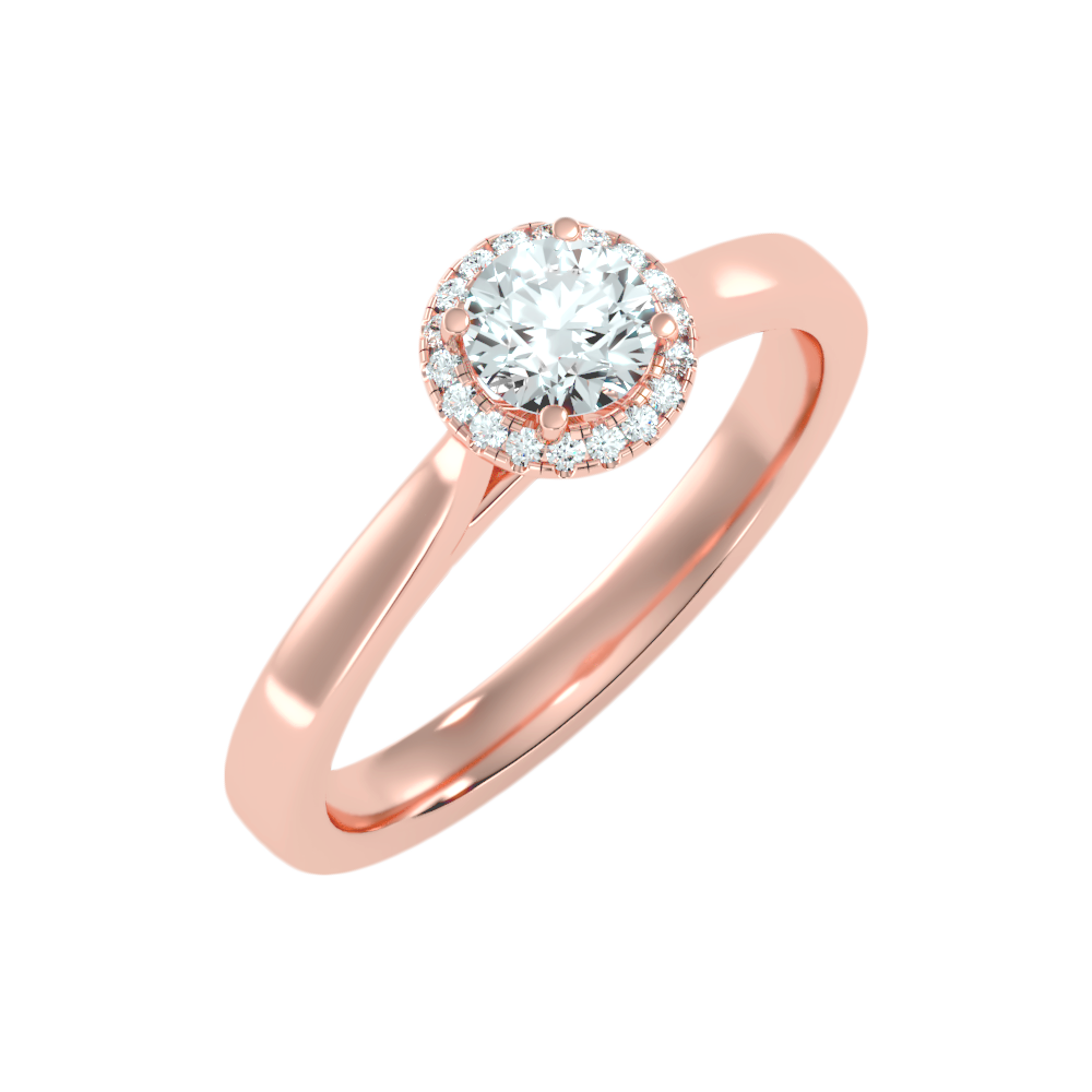 Affable Halo Ring